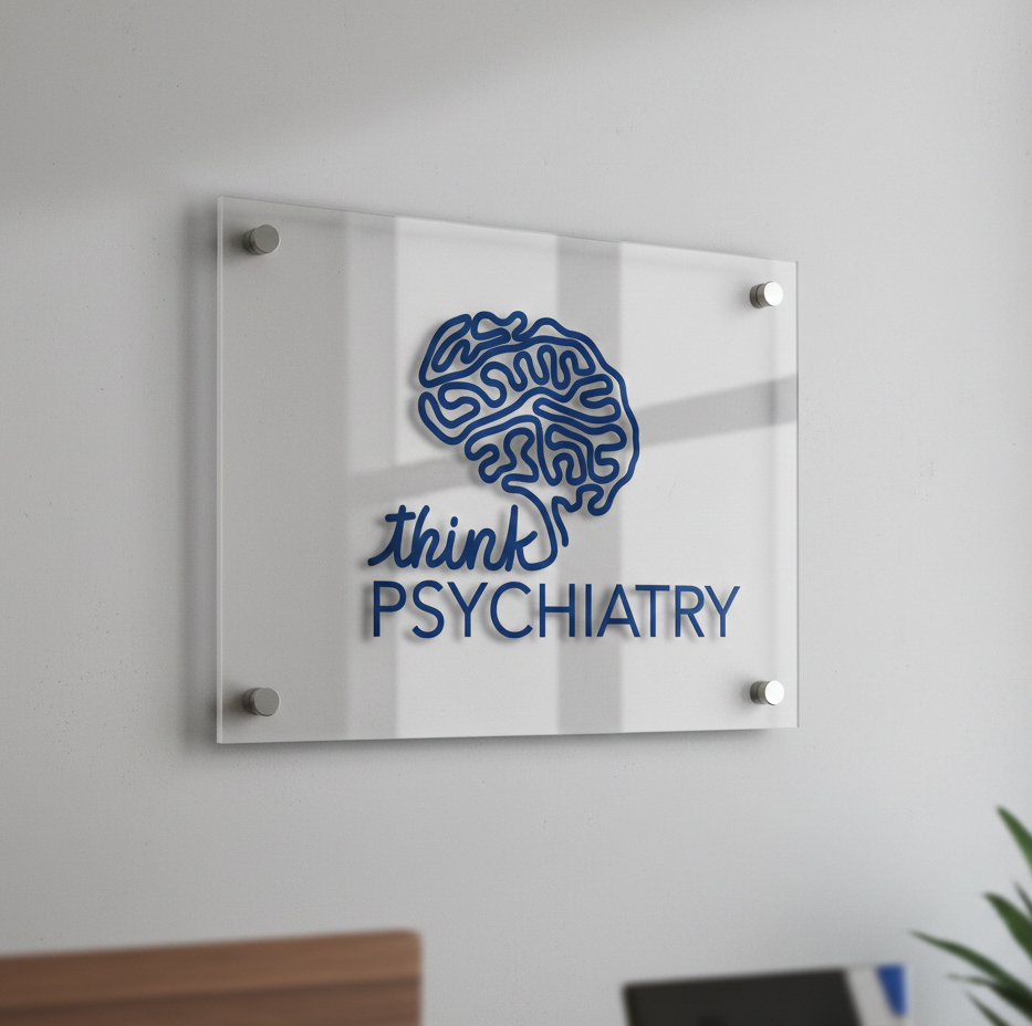 Think Psychiatry NHS logo Origination